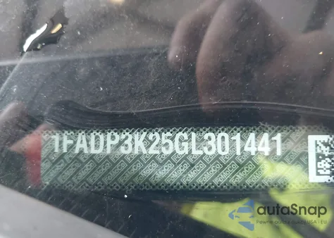 2016 Ford Focus Se from USA, damaged, VIN 1FADP3K25GL301441